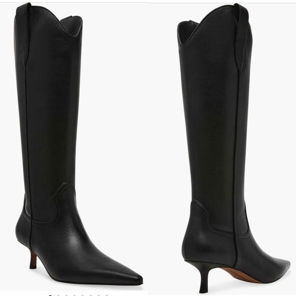 New Steven New York by Steve Madden Knee-High Pull-on Western Boots Women’s 8 - Picture 1 of 7